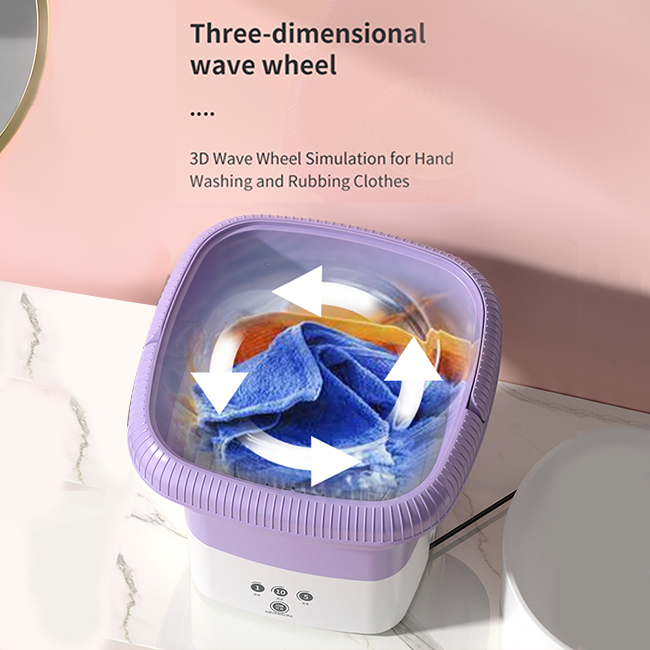 Foldable Mini Washing Machine – 9L Portable Laundry Washer - Image 6