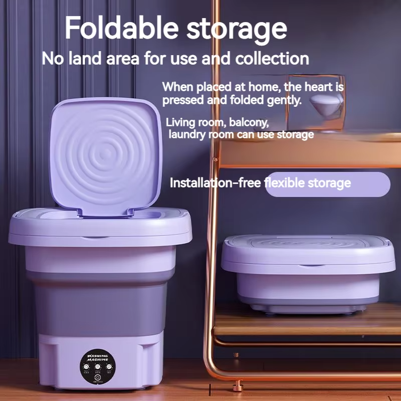 Foldable Mini Washing Machine – 9L Portable Laundry Washer - Image 3