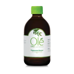 OLÉ Olive Leaf Extract Single Bottle 500ml – Peppermint Flavor