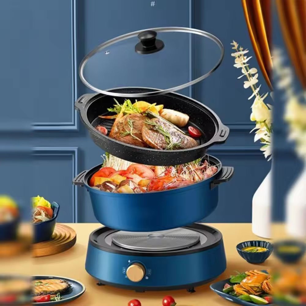 RAF Electric Cooker R.5318 – 1350W, 4L, 2-in-1 - Image 3