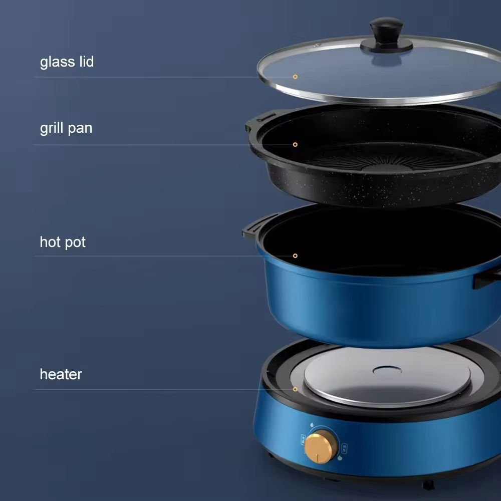 RAF Electric Cooker R.5318 – 1350W, 4L, 2-in-1 - Image 7
