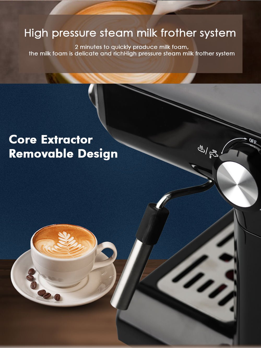 RAF Coffee Maker R.104B / R.104W – 850W, 2L Capacity - Image 5