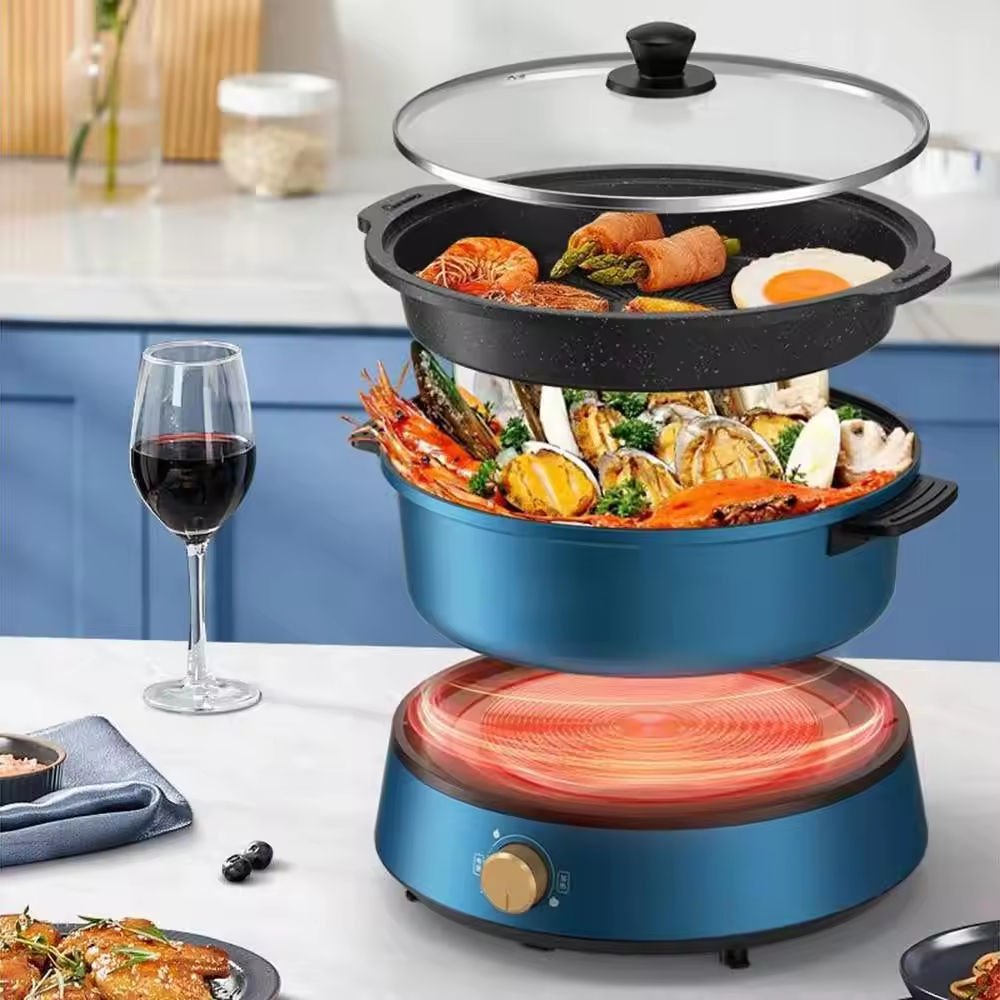 RAF Electric Cooker R.5318 – 1350W, 4L, 2-in-1 - Image 6