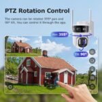 Tuya Flow-Free 4G DATA Dual Lens 6MP No SIM Card Slot Outdoor Waterproof Night Vision 5W Solar 7800mAh Battery Solar PTZ Camera