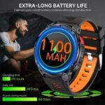 SENBONO HT33 2025 1100mAh Large Battery Customizable Smart Sports Watch for Men Bluetooth Call Outdoor Health Tracker OEM/ODM