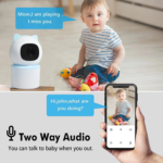 TUYA WiFi Home Surveillance Camera Wireless Network with AI Human Detection Smart App Hotel Use EU/UK Plug Types