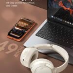 LDNIO H02 ANC Noise Cancelling Wireless Earphones Wired Available Bluetooth V5.4 49H Playtime HiFi Stereo Over Ear Headphones