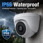 4K 8MP AHD Analog Dome Camera IP66 Waterproof Night Vision 3.6mm CMOS Wide Angle CCTV