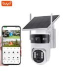 Tuya Flow-Free 4G DATA Dual Lens 6MP No SIM Card Slot Outdoor Waterproof Night Vision 5W Solar 7800mAh Battery Solar PTZ Camera