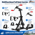 Portable Multifunctional Mini Exercise Bike Rehab Upright Bike with Pedal Exercise for Rehabilitation Training