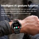 SENBONO 2024 MAX18 Men Smartwatch AMOLED1.43inch 466*466 HD Big Screen BT Calls Gesture Control AI Voice Sports Smart Watch Men