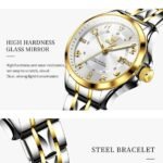 Cheap Price 2910 Luxury Fashion Quartz Watch Stainless Steel Strap Luminous Hands Auto Date Business Watch for Couples
