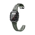 New C28 Smart Watch Outdoor Sport Style, Black Green Color 2.01inch Big Screen Phone Call Anti Drop Strong Case IP68 Waterproof