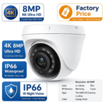 4K 8MP AHD Analog Dome Camera IP66 Waterproof Night Vision 3.6mm CMOS Wide Angle CCTV