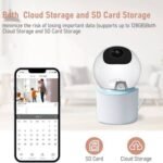 TUYA WiFi Home Surveillance Camera Wireless Network with AI Human Detection Smart App Hotel Use EU/UK Plug Types