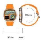 2026 HK73 Smart Watch BT Call 1.73inch AMOLED Screen Always-on Display Heart Rate Health Tracker Outdoor Sports Smartwatch