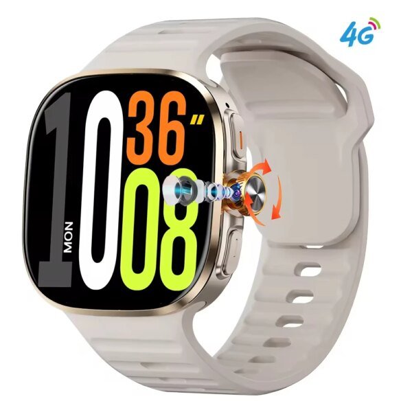 M99 4G 5G Cellular Version Smartwatch 2.4inch Amoled Larger Screen Android 10 Smart Watch With Rotary Camera Sim Card Slot WIFI