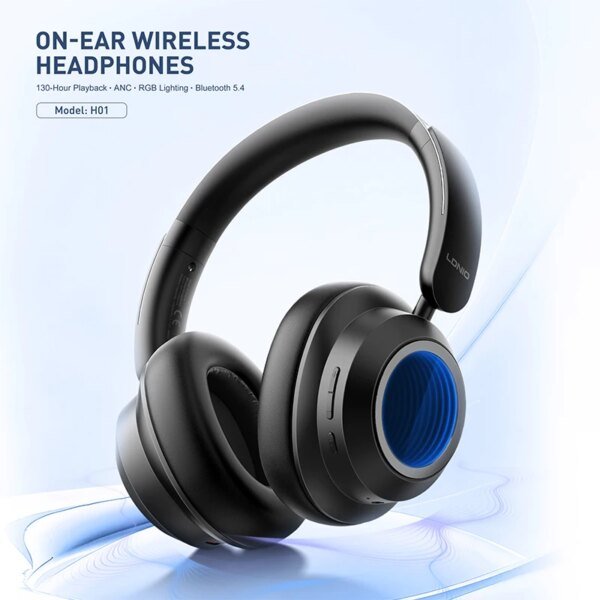 LDNIO H01 ANC Noise Cancelling Wireless Wired Available Headphones HiFi Earphones Headset MP3 Player With Microphone Headset