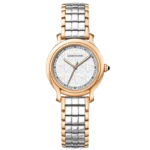 2025 Fashion Minimalist Business Round Checkered Shell Dial Quartz Sport Glass Pointer Stainless Steel Band Lady Watch