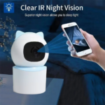 TUYA WiFi Home Surveillance Camera Wireless Network with AI Human Detection Smart App Hotel Use EU/UK Plug Types
