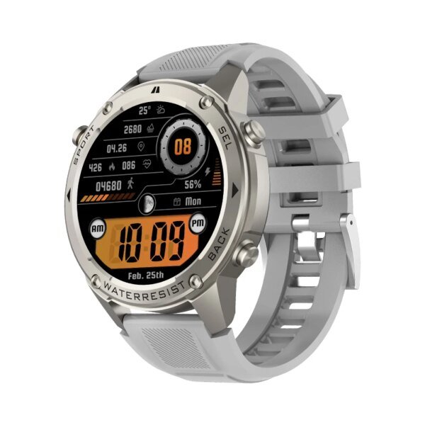 DM56 Outdoor GPS Smart Watch 1.43'' AMOLED Screen BT Call 5ATM Waterproof for Swimming Sports Style Smartwatch 2024 New Arrival