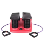 Mini Air Stepper with Resistance Bands Lightweight Steel Durable Home Cardio Climber Pedal Fitness Machine