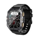New C28 Smart Watch Outdoor Sport Style, Black Green Color 2.01inch Big Screen Phone Call Anti Drop Strong Case IP68 Waterproof