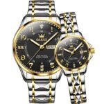 Cheap Price 2910 Luxury Fashion Quartz Watch Stainless Steel Strap Luminous Hands Auto Date Business Watch for Couples
