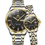 Cheap Price 2910 Luxury Fashion Quartz Watch Stainless Steel Strap Luminous Hands Auto Date Business Watch for Couples