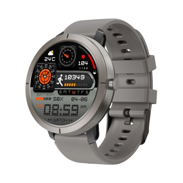 2025 New Hot GPS Smart Watch DM76 for Women, 1.32inch AMOLED Display 5ATM Waterproof GPS Training Altitude Compass Phone Call