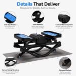 BNcompany TBJ-001 Mini Swing Stepper Exercise Machine Cardio Twister Stair Steppers Steel Material