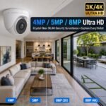 4K 8MP AHD Analog Dome Camera IP66 Waterproof Night Vision 3.6mm CMOS Wide Angle CCTV