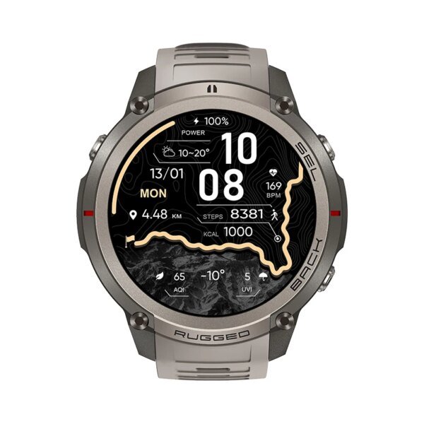 DM59 Smart Watch 5ATM Waterproof with Built-in GPS Offline Map 1.43'' AMOLED Screen LED Flashlight Smartwatch Outdoor 2026 New