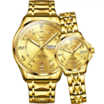 Cheap Price 2910 Luxury Fashion Quartz Watch Stainless Steel Strap Luminous Hands Auto Date Business Watch for Couples