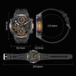2025 GPS Smart Watch KC93 650mAh 3ATM Altitude Pressure Compass Voice Assistant Multi-Sports Mode Outdoor Features Waterproof