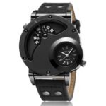 Creative Men Miler Watch Big Dial Clock Fashionable Popular Leather Wristwatch Quartz Elegant Style Male Relojes Sports Watches
