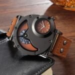 Creative Men Miler Watch Big Dial Clock Fashionable Popular Leather Wristwatch Quartz Elegant Style Male Relojes Sports Watches