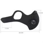 Unisex Cycling Mask Windproof, Dustproof PM2.5 Filter Activated Carbon Half Face Mask for Biking, Running Outdoor Sports