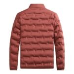 Casual Stand Collar Coat Regular Fit Simple with Warmth Retention Zipper Front Spring Winter Style Cardigan for Men
