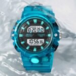 Fashion STRYVE 8028 Men's Watch Luxury 5ATM Waterproof Watch for Men with Analog-Digital Dual Movement Student Sports Wristwatch