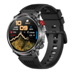 HT45 Smart Watch 1.7inch Men Outdoor Sport Fitness Tracking BT Calling Compass LED Flashlight 1100mAh Large Battery Smartwatch