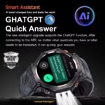 2025 New T-Rex 3 Ultra GPS Smart Watch Men 10ATM IP68 Waterproof Built-in Dual-band GNSS Compass Military Sport Smart Watch