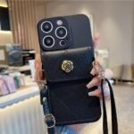 Crossbody Lanyard Case For Xiaomi Poco X7 X6 Pro M6 F6 F3 F4 X5 X3 NFC POCO C65 C75 Flower Wallet Card Holder Strap Soft Cover