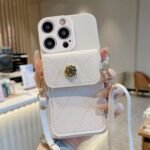 Crossbody Lanyard Case For Xiaomi Poco X7 X6 Pro M6 F6 F3 F4 X5 X3 NFC POCO C65 C75 Flower Wallet Card Holder Strap Soft Cover