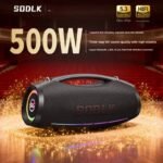 For SODLK S1615PRO Bluetooth Speaker, 500W Portable Outdoor Subwoofer with 45000mAh Battery for Square Dancing