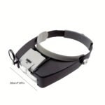 Loupe Microscope LED Light 10X Helmet Style Magnifier Glass Headband Magnifying Glasses Lupas Con Luz Reading Or Repair Use