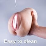 Realistic Vagina Auns Real Artificial Vaginal Pocket Pussy for Men Dual Channels Seductive Tight Anal Male Masturbator Sex Toys