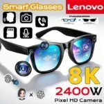 Lenovo AI Smart Glasses 8K Remote Touch Control Photo Camera Translation Recording Hands-Free Calling Music Motorcycle Glasses