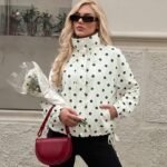 Casual Loose Fit Coat with Drop Shoulder Sleeve Long Sleeve Regular Length No Hood Japanese Korean Casual Women Autumn Jacket