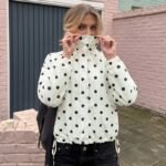 Casual Loose Fit Coat with Drop Shoulder Sleeve Long Sleeve Regular Length No Hood Japanese Korean Casual Women Autumn Jacket